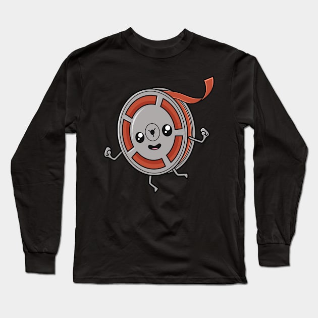 Never forget - Retro Kawaii Super 8 Film Long Sleeve T-Shirt by Modern Medieval Design